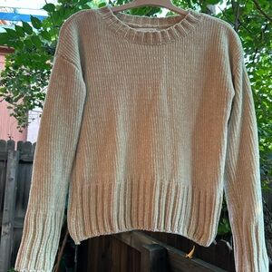 Cynthia Rowley Cream Ribbed Sweater